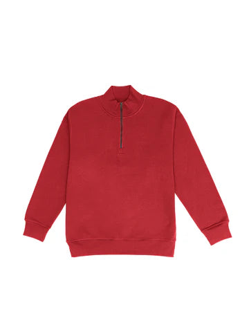 Quarter Zip Neck Sweat Shirt