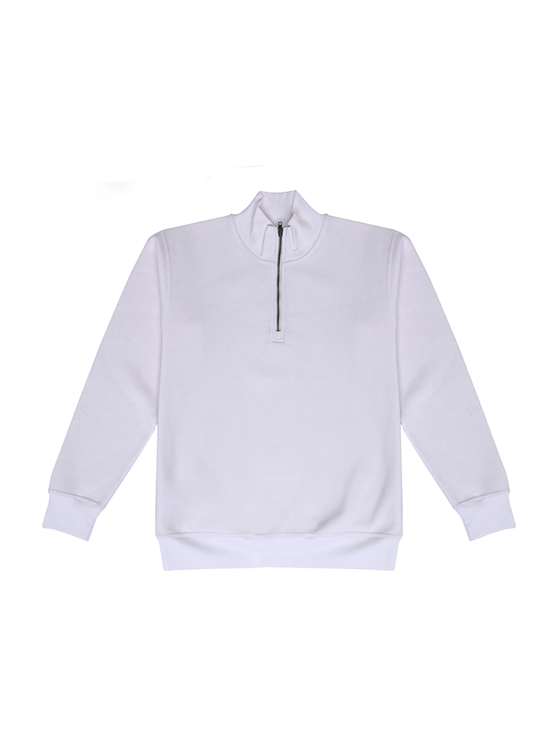 Quarter Zip Neck Sweat Shirt