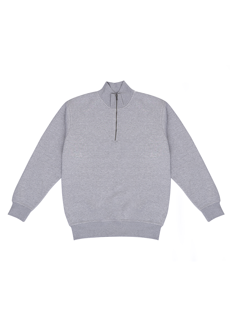 Quarter Zip Neck Sweat Shirt