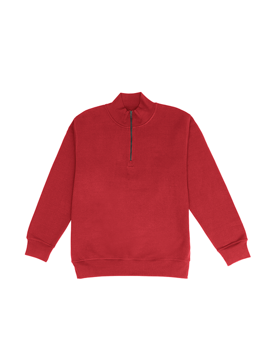 Quarter Zip Neck Sweat Shirt