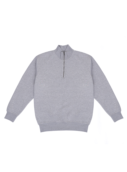 Quarter Zip Neck Sweat Shirt