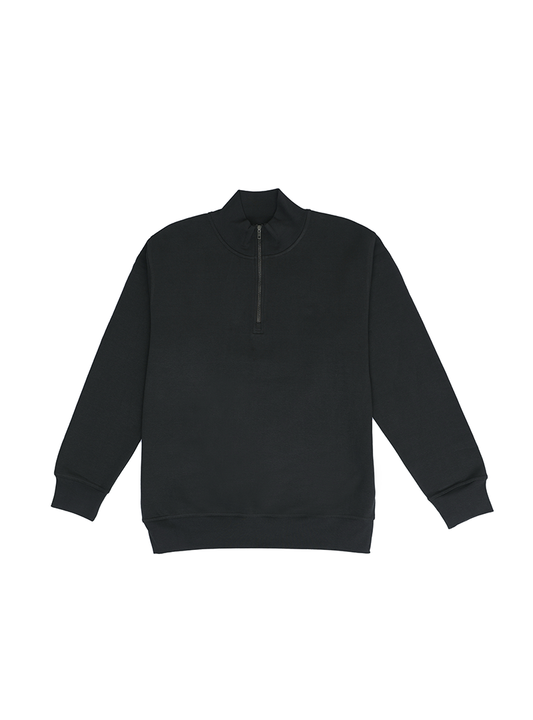 Quarter Zip Neck Sweat Shirt